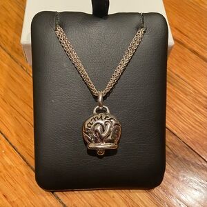 Chantecler Silver Rooster Bell Charm Necklace